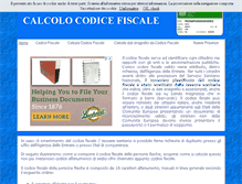 Tablet Screenshot of calcolocodicefiscale.net