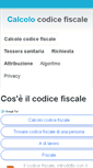 Mobile Screenshot of calcolocodicefiscale.org